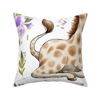 27x36 giraffe blanket lilac