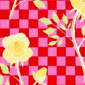 Roses checkerboard