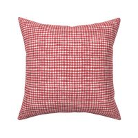 Hand-painted Gingham Check peach blossom
