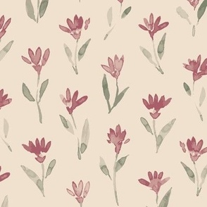 Ava | Antique Rose | Watercolor Floral