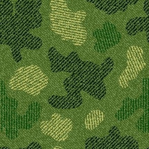 Green spotted camouflage denim texture