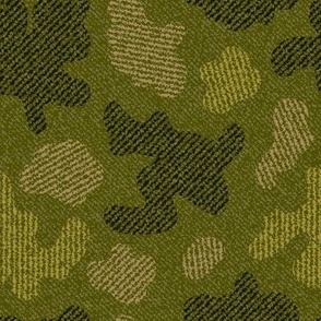 Khaki Green spotted camouflage denim texture