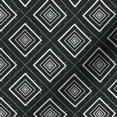 Black Rhombus Pattern