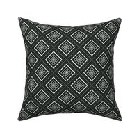 Black Rhombus Pattern