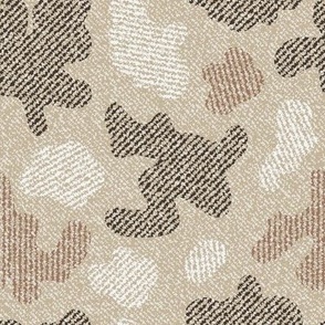 Brown Beige spotted camouflage denim texture