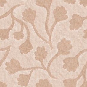 Warm, Simple, Abstracted Florals - Tan, Earth, Earth Tones, Nude, Natural