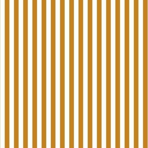 C005 - small scale warm mustard and off white boho classic minimalist  two tone pinstripe  for kids apparel, nursery wallpaper, duvet covers, French country table linen and curtains.
