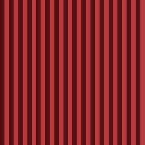 C005 - small scale dark red classic minimalist  two tone pinstripe  for kids apparel, nursery wallpaper, duvet covers, French country table linen and curtains.