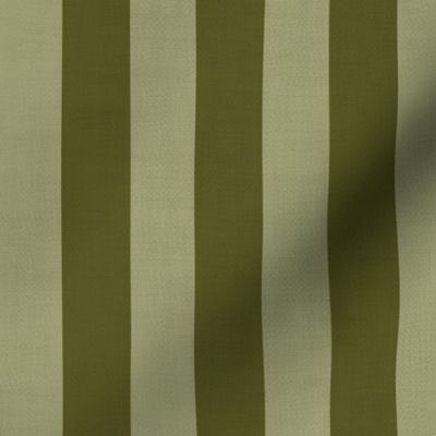 Textured Classic Stripes -  Light and Dark Green - Large