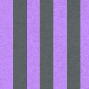 Textured Classic Stripes -  Light Purple Dark Gray - Large