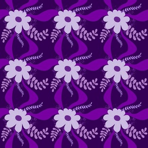 PURPLE DAISIES AND LACES