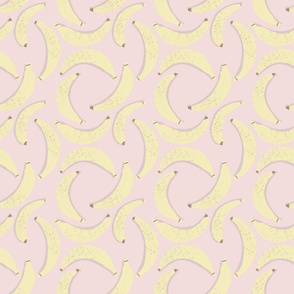 Benji bananas - Pink Background - Small