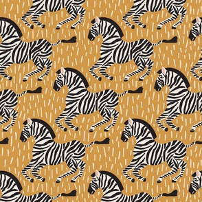 Zebras On The Run | Mustard