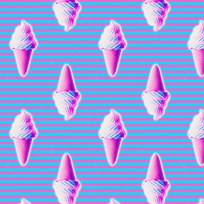 Vaporwave Ice Cream Pink