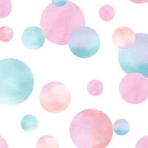 Colorful Bubblegum Pastel Dots (medium)