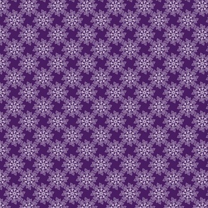 Small Flower Design White And Pruple
