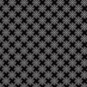 Small Flower Design Black And Grey 


