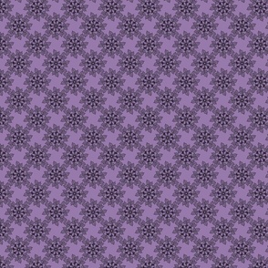 Small Flower Design Black And Purple