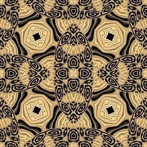 gold and black geometric guise