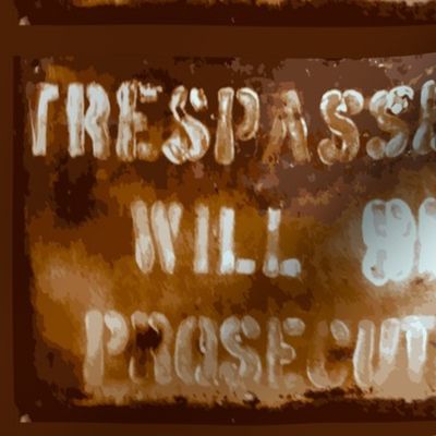 Tresspassers Will Be Prosecuted: Quiltmaker Edition