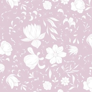 Large -Floral Pearls - Seashell Pink