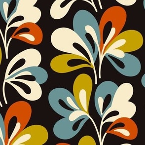 3097 C - Vintage florals / leaves