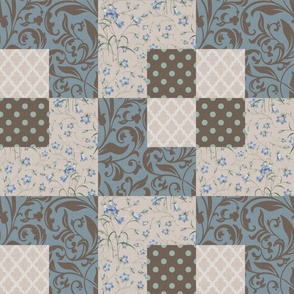 DESIGN 2 - PATTERNED QUILT COLLECTION (WINTER TONES)