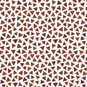 SMALL Triangle 0006 2F geometric burnt umber white