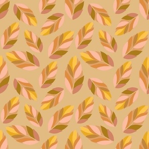 Warm Minimal Leaves - Mixed