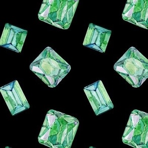 Watercolour Emeralds