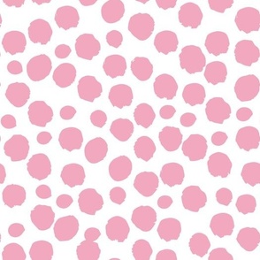 Dalmatian Dots Pink, Large Scale
