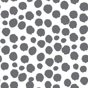 Dalmatian Dots Grey, Large Scale