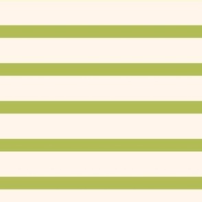 Breton Chartreuse Stripes Light Green and Cream Spring Summer Pool Party Nautical Stripe