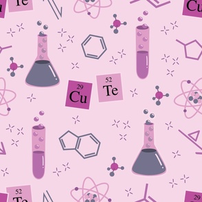 large cute chemistry / purple