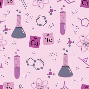 small cute chemistry / purple
