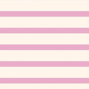 Breton Lilac Stripes Preppy Light Rose Pink and Cream Girly Summer Pool Party Nautical Stripe