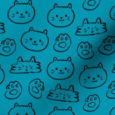 Explore Adorable Cats Pattern Art: Perfect Decor for Cat Lovers