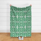 Modern Green Ikat