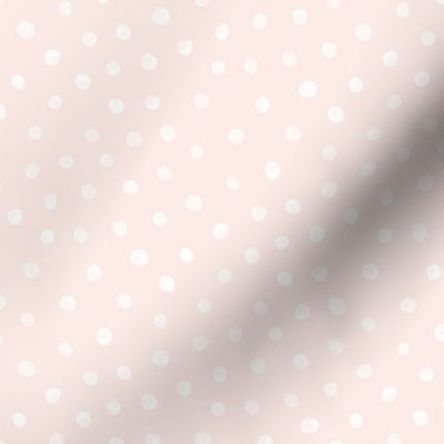 Small // Sweet Watercolor Polka Dot on Soft Pink