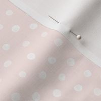 Small // Sweet Watercolor Polka Dot on Soft Pink