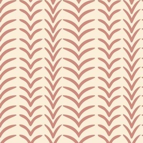 Fly over Fields  retro adobe red, cream, Warm Minimalism Coordinate -Small version