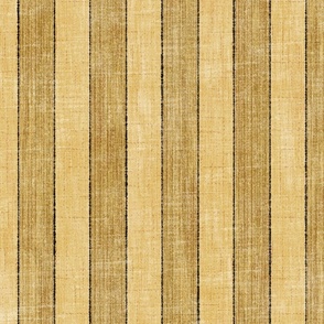 Rustic Awning Stripe - 2" stripes - olive and gold 