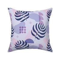Desert Dreams Geometric Pattern - Orchid Purple and Light Pink - Large Scale - Sharp Modern Design with a Groovy Vintage 60s and 70s Vibe