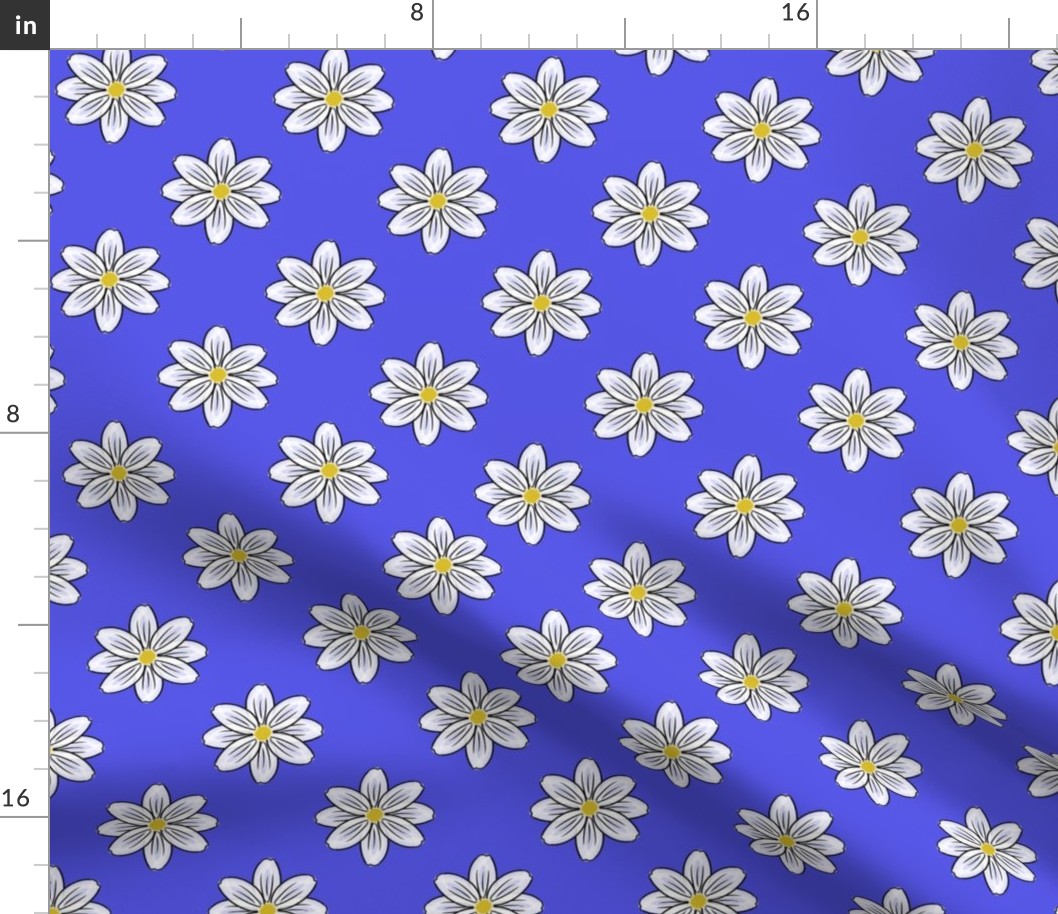 Daisies in Blue - Medium