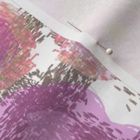 pink and grey abstract floral pattern
