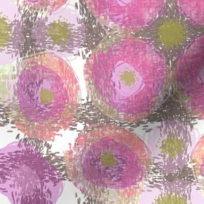 pink and grey abstract floral pattern