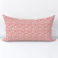 Modern Circles Pattern in Neutral Tones White, Linen, Pink, Puce: Small-Scale Design