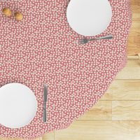 Modern Circles Pattern in Neutral Tones White, Linen, Pink, Puce: Small-Scale Design