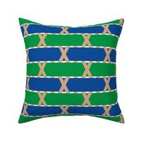 basket weave 1 - blue and green