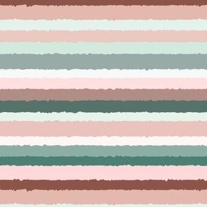 Stripes in pastel pink and green blue